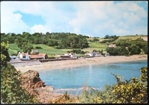 Seller image for Jersey Postcard Anne Port Bay Behind Orrgueil Castle Channel Islands for sale by Postcard Anoraks