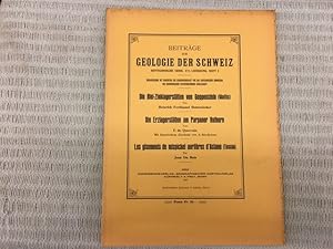 Imagen del vendedor de Die Blei-Zinklagersttten von Goppenstein (Wallis) / Die Erzlagersttten am Parpaner Rothorn mit historischem Abschnitt / Les Gisements de Mispickel Aurifres d'Astano (Tessin). Beitrge zur Geologie der Schweiz. Geotechnische Serie, XVI. Lieferung, Heft 2. Herausgegeben mit Subvention der Eidgenossenschaft von der Geotechnischen Kommission der Schweizerischen Naturforschenden Gesellschaft a la venta por Genossenschaft Poete-Nscht