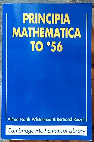 Image du vendeur pour Principia Mathematica to *56 (Cambridge Mathematical Library) mis en vente par Trinders' Fine Tools