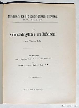 Die Schmetterlingsfauna von Hildesheim.