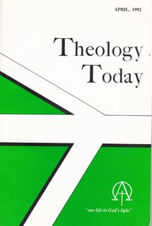 Seller image for Theology Today, April 1992, Volume XLIX Number 1 for sale by Never Too Many Books