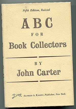 Bild des Verkufers fr ABC for Book Collectors zum Verkauf von Monroe Stahr Books