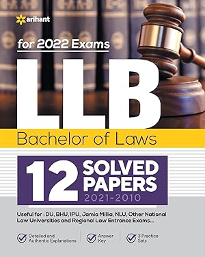 Bild des Verkufers fr LLB Bachelor of Laws 12 Solved Papers (2021-2010) For 2022 Exams zum Verkauf von moluna