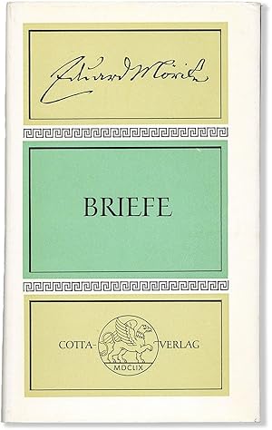 Immagine del venditore per Briefe [Smtliche Werke, v.III] venduto da Lorne Bair Rare Books, ABAA