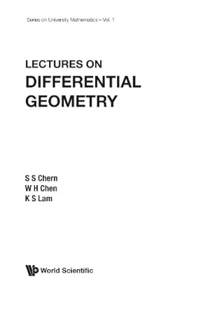 Image du vendeur pour Lectures On Differential Geometry (Series on University Mathematics) [Soft Cover ] mis en vente par booksXpress