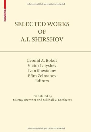 Seller image for Selected Works of A.I. Shirshov (Contemporary Mathematicians) [Hardcover ] for sale by booksXpress
