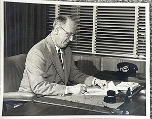 [Signed Photo] Gov. Earl Warren  unique photo signed as Pop