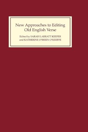 Imagen del vendedor de New Approaches to Editing Old English Verse [Hardcover ] a la venta por booksXpress