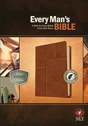 Seller image for Every Man's Bible NLT, Deluxe Messenger Edition (LeatherLike, Brown, Indexed) [Imitation Leather ] for sale by booksXpress