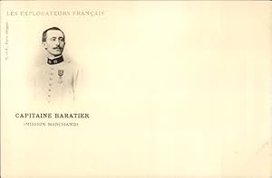 Ansichtskarte / Postkarte Capitaine Albert Baratier, Mission Marchand, Portrait