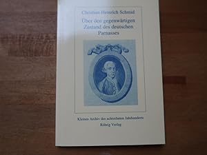 Bild des Verkufers fr ber den gegenwrtigen Zustand des deutschen Parnasses. Mit Zustzen und Anmerkungen von Christoph Martin Wieland. Mit einem Nachwort herausgegeben von Robert Seidel. zum Verkauf von Bockumer Antiquariat Gossens Heldens GbR