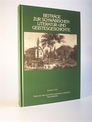 Bild des Verkufers fr Beitrge zur schwbischen Literatur- und Geistesgeschichte. Band 2 zum Verkauf von Adalbert Gregor Schmidt