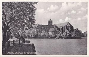 Imagen del vendedor de Blick auf die Sandkirche. Ansichtskarte in Photodruck. Ungelaufen. a la venta por Antiquariat Heinz Tessin