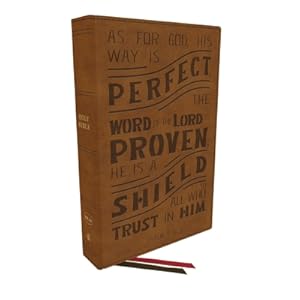 Seller image for Nkjv, Personal Size Reference Bible, Verse Art Cover Collection, Leathersoft, Tan, Red Letter, Comfort Print: Holy Bible, New King James Version (Leather / Fine Binding) for sale by BargainBookStores