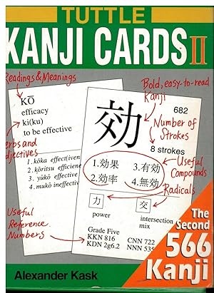 Seller image for TUTTLE KANJI CARDS. II. The Second 566 Kanji. for sale by angeles sancha libros