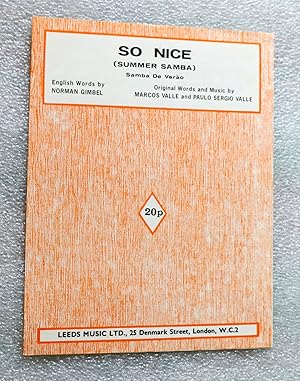 Seller image for So Nice (Summer Samba). Samba De Ver�o. Sheet Music. for sale by The Pagan Hare