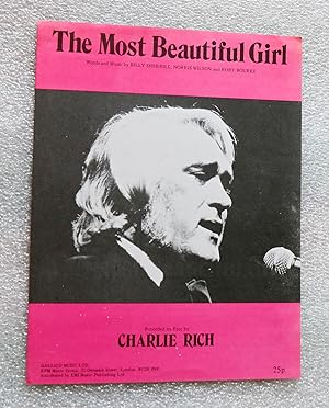 Bild des Verkufers fr The Most Beautiful Girl, recorded on Epic by Charlie Rich. Sheet Music. zum Verkauf von Cotswold Valley Books
