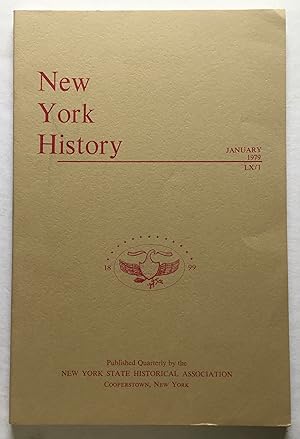 Immagine del venditore per New York History. January 1979. [journal] venduto da Monkey House Books