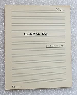 Image du vendeur pour Classical Gas. Violin Score. EMI Music Academy Manuscript. mis en vente par Cotswold Valley Books