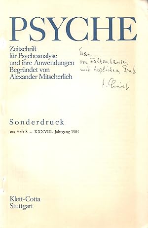 Imagen del vendedor de Der Zwang im Dienste der Selbsterhaltung : Sonderdruck aus Heft 8 -XXXVIII. Jahrgang 1984 : Psyche - Zeitschrift fr Psychoanalyse und ihre Anwendungen a la venta por Auf Buchfhlung