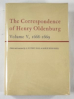 Bild des Verkufers fr The Correspondence of Henry Oldenburg. Volume V: 1668-1669 zum Verkauf von Resource Books, LLC