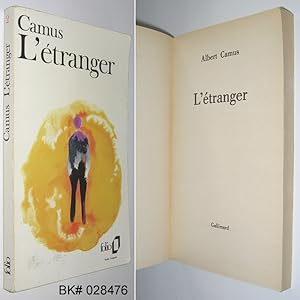 Bild des Verkufers fr L'Etranger ( The Outsider, The Stranger ) zum Verkauf von Alex Simpson