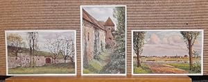 3 x Ansichtskarte AK Künstlerkarte v. E.W. Wagner Rüsselsheim (1. Mainfeste Karte Nr. 14, 2. West...
