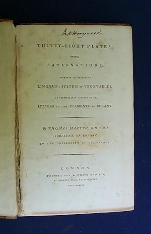 Seller image for Thirty-Eight Plates with Explanations Intended to Illustrate Linnaeus's System of Vegetables and Particularly Adapted to the Letters on the Elements of Botany. for sale by Centerbridge Books