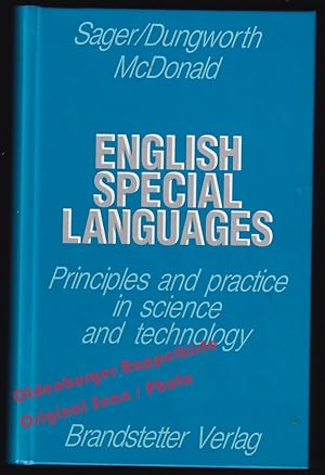 Image du vendeur pour English Special Languages: Principles and Practice in Science and Technology - JSager, Juan C. mis en vente par Oldenburger Rappelkiste