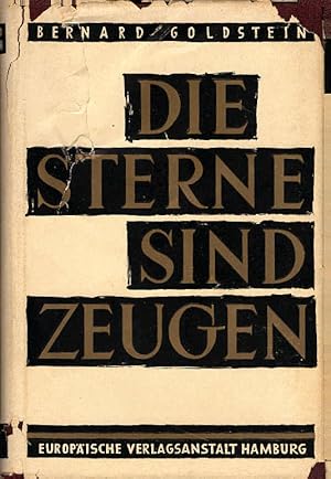 Image du vendeur pour Die Sterne sind Zeugen. Bernard Goldstein. [Aus d. Amerikan. bertr. von Paul Stamford] mis en vente par Schrmann und Kiewning GbR