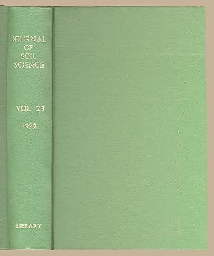 Journal of Soil Science Volume 23 1972