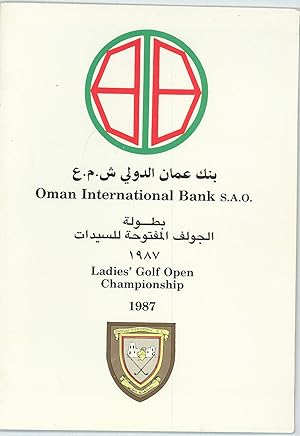 Oman International Bank S.A.O. Ladies' Golf Open Championship 1987.
