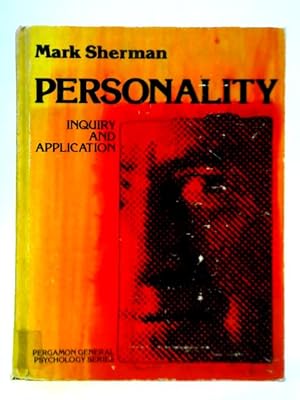 Immagine del venditore per Personality: Inquiry and Application venduto da World of Rare Books