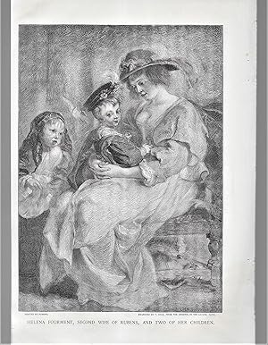 Seller image for Helena Fourment, Second Wife of Rubens, and Two Of Her Children, Illustration for sale by Legacy Books II