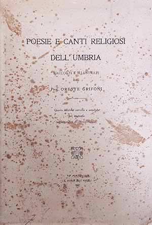 POESIE E CANTI RELIGIOSI DELL'UMBRIA