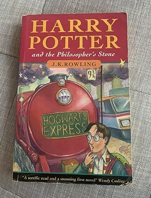 Seller image for Harry Potter and the Philosopher's Stone signed + signed card, Chamber Secrets for sale by April Star Books