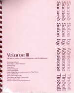 Immagine del venditore per Sacred Solos By Adrienne Tindall 12 Solos From Poems, Prayers and Scripture; Volume 3 (Sacred Solos, Volume 3) venduto da Mom's Resale and Books