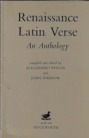 Image du vendeur pour Renaissance Latin Verse An Anthology mis en vente par Walden Books