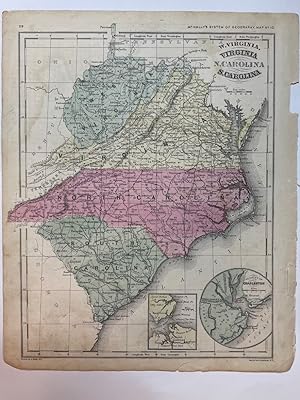McNally's Stustem of Geography, Map No. 10, W. Virginia, Virginia, N. Carolina, S. Carolina