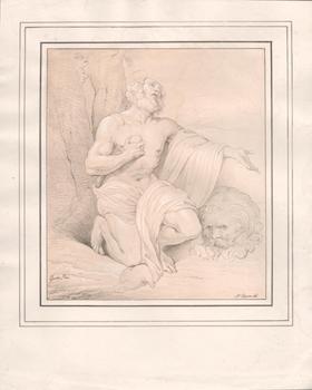 Seller image for St. Jerome and the Lion. First edition of the lithograph. for sale by Wittenborn Art Books