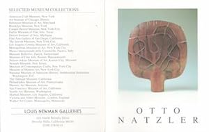 Seller image for Otto Natzler: Recent Ceramics. (Invitation card for reception on September 24, 1992). for sale by Wittenborn Art Books