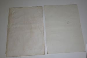 A large sheet of blank watermarked 18th Century Italian paper. Heawood, no 1590. First edition.