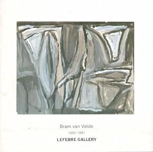 Image du vendeur pour Bram van Velde, 1895-1981. (Exhibition catalog, February 6, 1982). mis en vente par Wittenborn Art Books