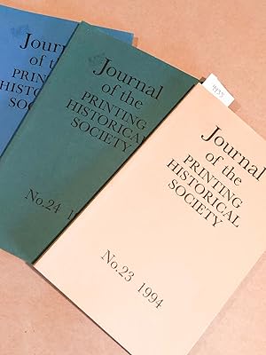 Journal of the Printing Historical Society - Nos. 23, 24, 25 1994- 96