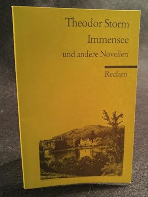 Seller image for Immensee und andere Novellen for sale by ANTIQUARIAT Franke BRUDDENBOOKS