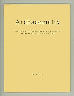 Archaeometry", the Bulletin of the Research Laboratory for Archaeology and the History of Art, Ox...