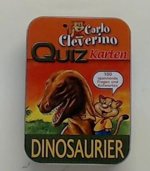 Bild des Verkufers fr Quiz - Dinosaurier - Carlo Cleverino - Metall Box zum Verkauf von Berliner Bchertisch eG