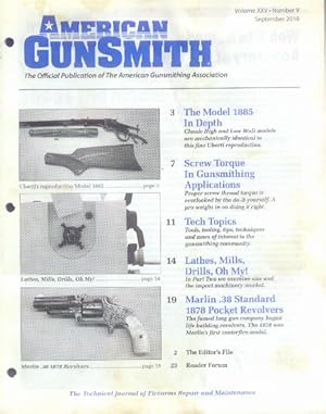 American Gunsmith: Volume XXV, Number 9, September 2010 (The Official Publication of the American...