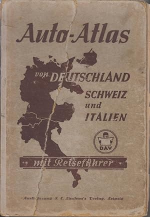 Imagen del vendedor de Auto-Atlas von Deutschland, Schweiz und Italien mit Reisefhrer. a la venta por Allguer Online Antiquariat