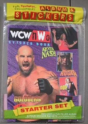 WCW / NWO STICKER BOOK - STARTER SET (includes a Fun Filled Album & Four Sticker Packets (total o...